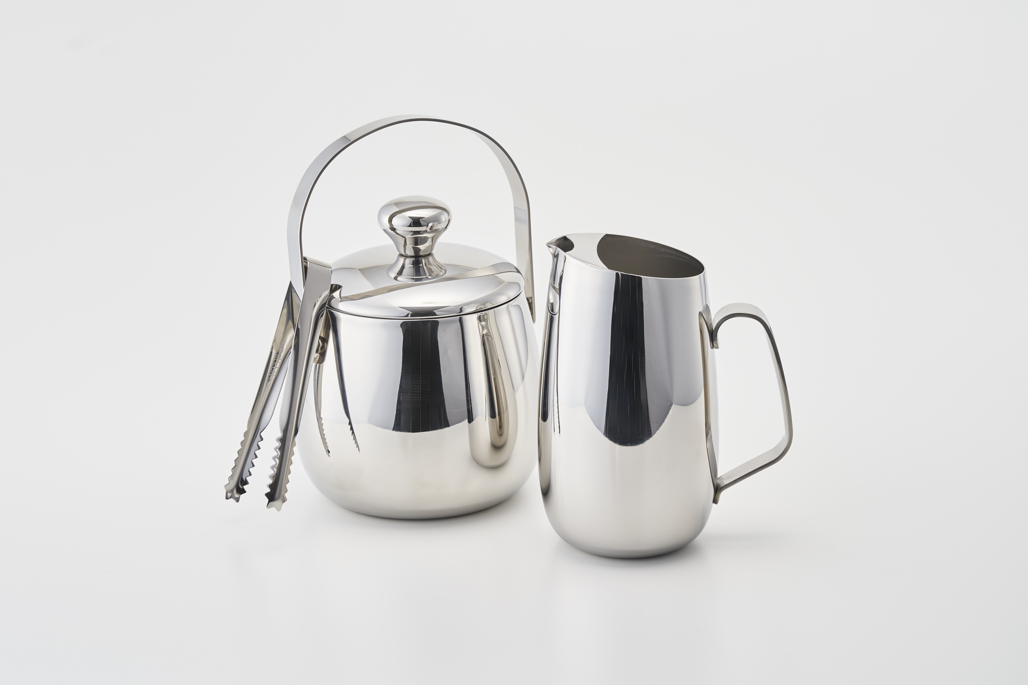 宮崎製作所 Miyaco 水割りセット アイスペール 1.0L・ウォーターポット 1.2L ステンレス製二重構造 日本製 KT-100